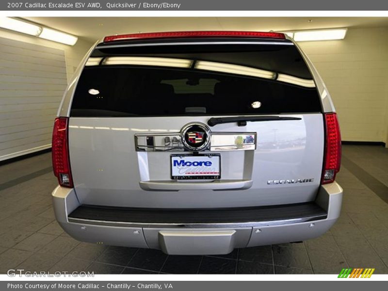 Quicksilver / Ebony/Ebony 2007 Cadillac Escalade ESV AWD