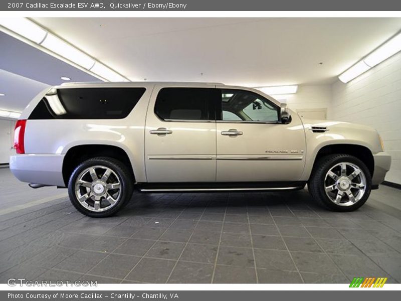Quicksilver / Ebony/Ebony 2007 Cadillac Escalade ESV AWD