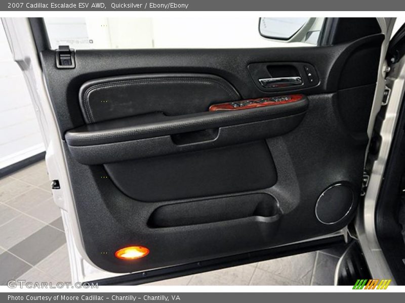 Quicksilver / Ebony/Ebony 2007 Cadillac Escalade ESV AWD