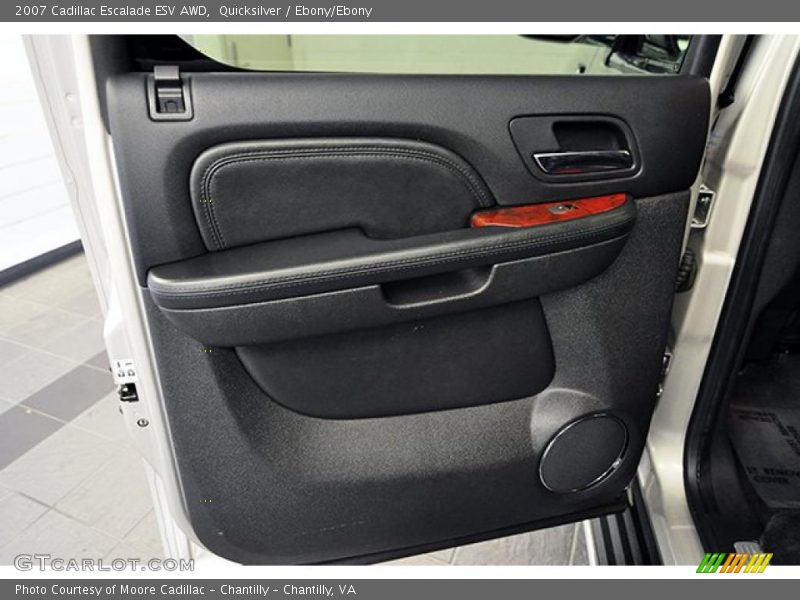 Quicksilver / Ebony/Ebony 2007 Cadillac Escalade ESV AWD