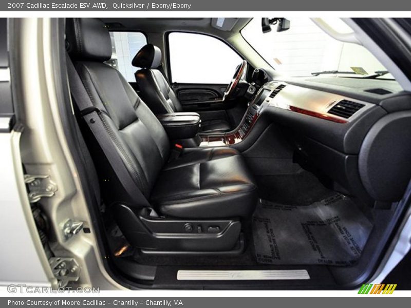 Quicksilver / Ebony/Ebony 2007 Cadillac Escalade ESV AWD