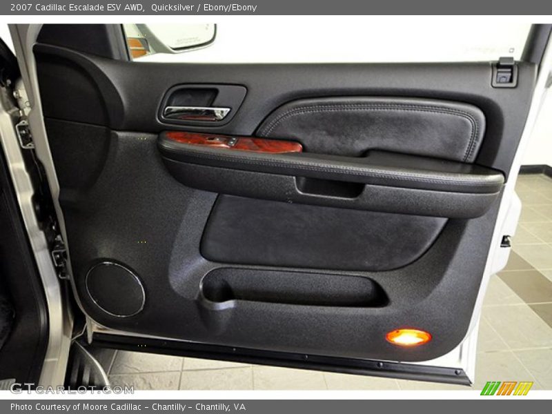Quicksilver / Ebony/Ebony 2007 Cadillac Escalade ESV AWD