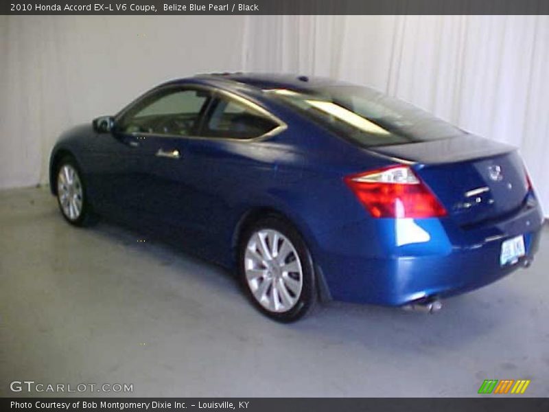 Belize Blue Pearl / Black 2010 Honda Accord EX-L V6 Coupe