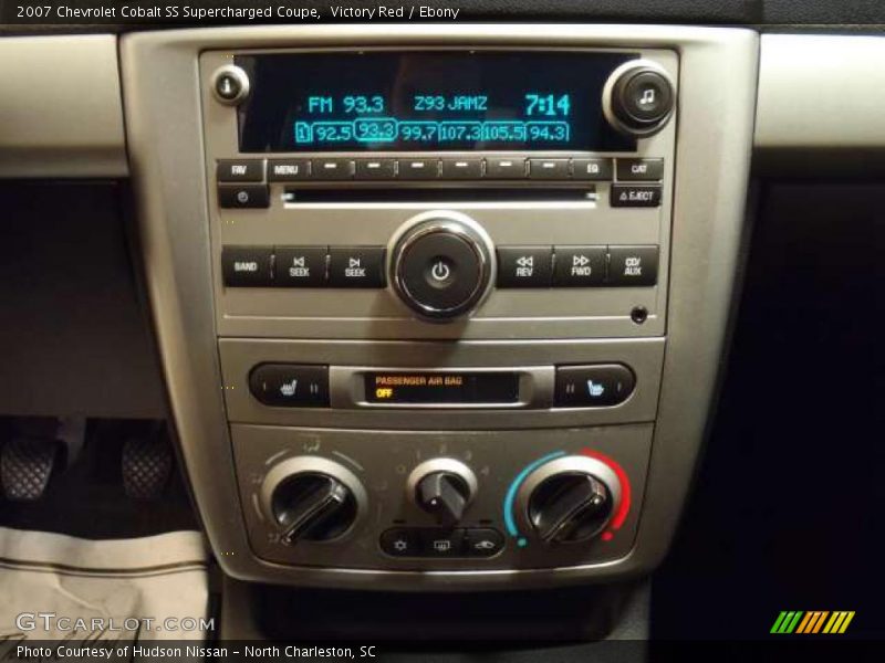 Controls of 2007 Cobalt SS Supercharged Coupe