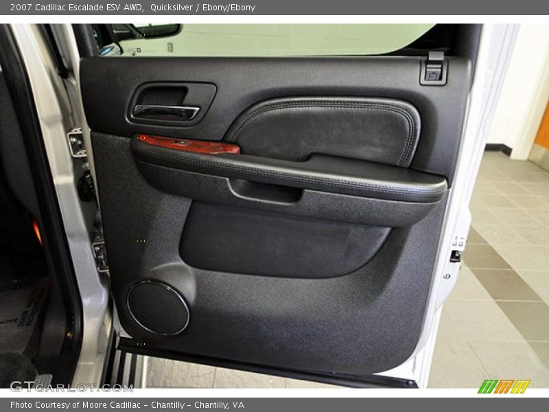 Quicksilver / Ebony/Ebony 2007 Cadillac Escalade ESV AWD