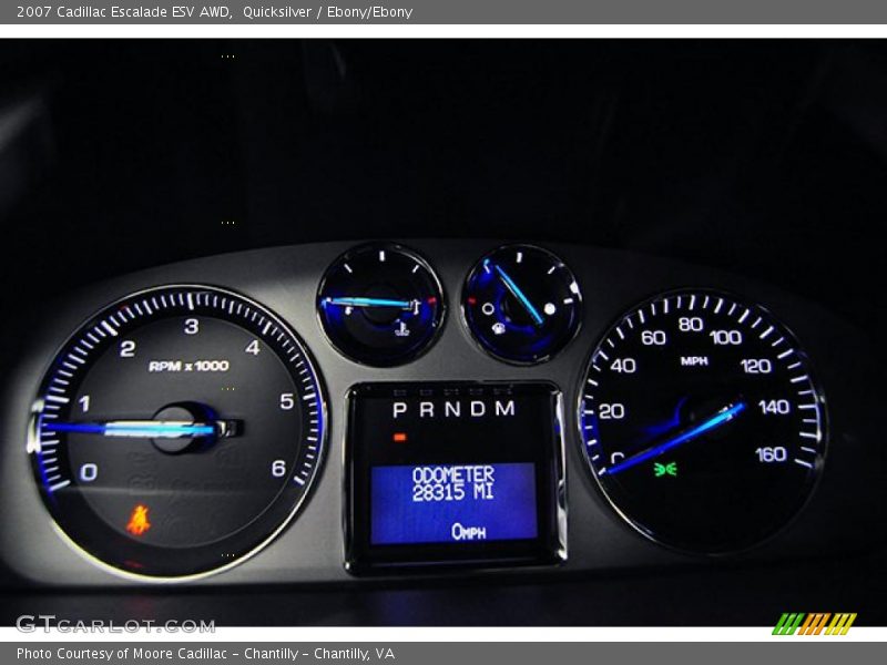 Quicksilver / Ebony/Ebony 2007 Cadillac Escalade ESV AWD
