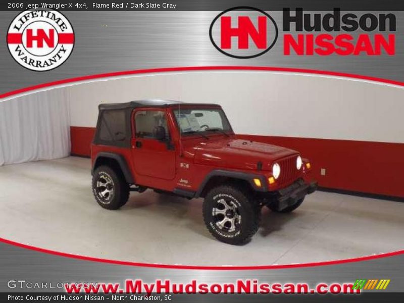 Flame Red / Dark Slate Gray 2006 Jeep Wrangler X 4x4
