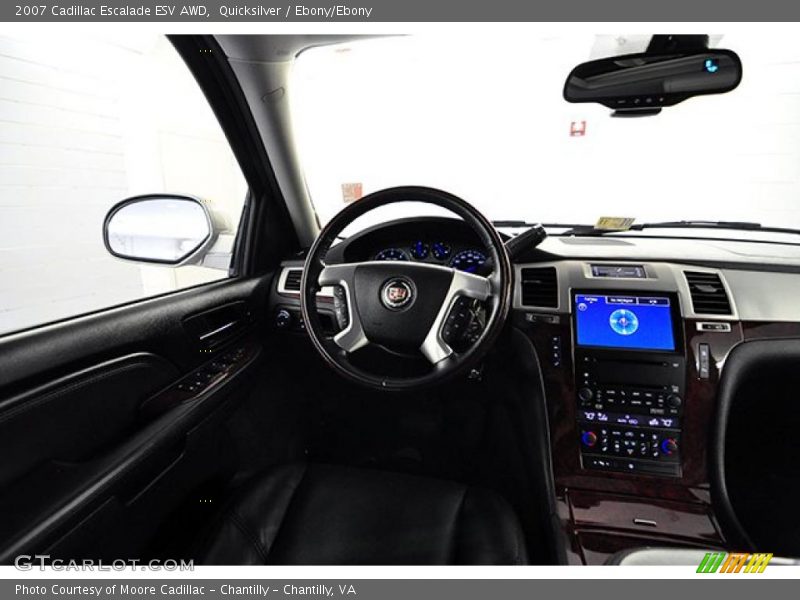 Quicksilver / Ebony/Ebony 2007 Cadillac Escalade ESV AWD