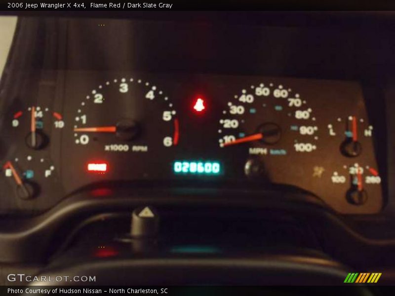 Flame Red / Dark Slate Gray 2006 Jeep Wrangler X 4x4
