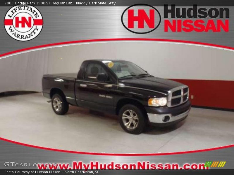 Black / Dark Slate Gray 2005 Dodge Ram 1500 ST Regular Cab