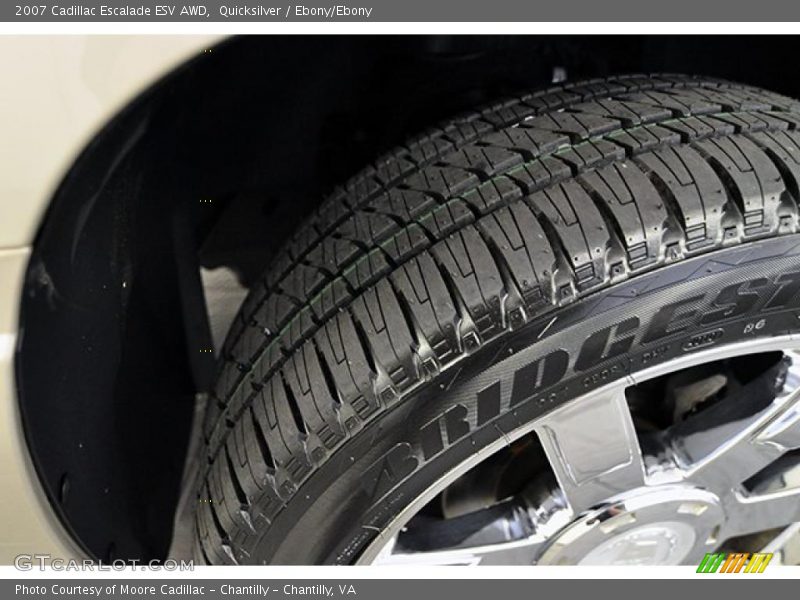 Quicksilver / Ebony/Ebony 2007 Cadillac Escalade ESV AWD