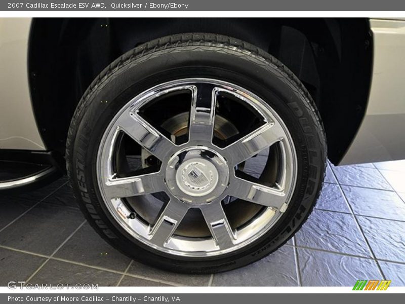 Quicksilver / Ebony/Ebony 2007 Cadillac Escalade ESV AWD