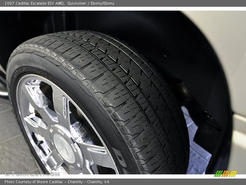 Quicksilver / Ebony/Ebony 2007 Cadillac Escalade ESV AWD