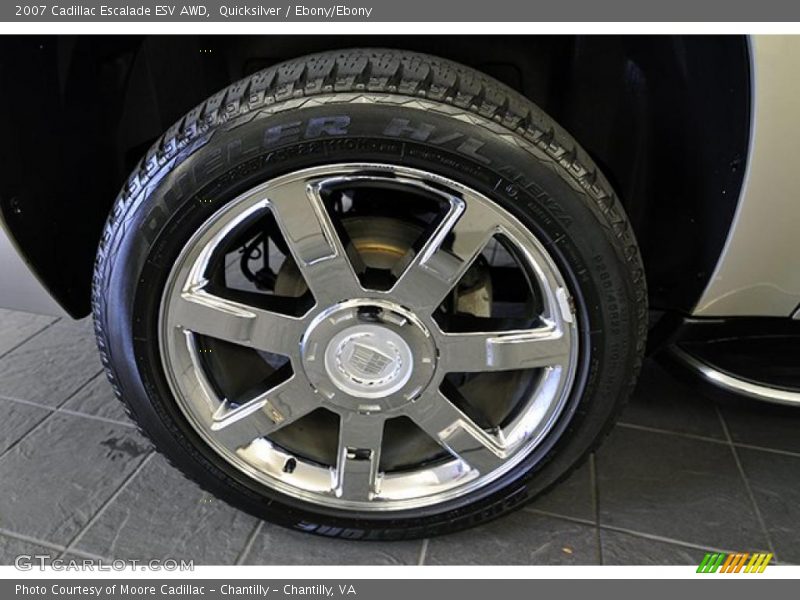 Quicksilver / Ebony/Ebony 2007 Cadillac Escalade ESV AWD