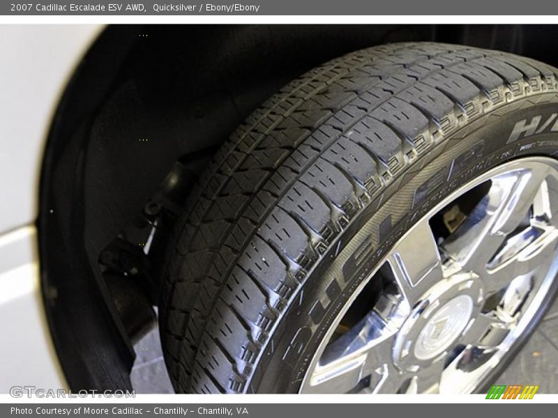 Quicksilver / Ebony/Ebony 2007 Cadillac Escalade ESV AWD