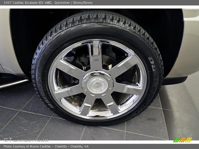 Quicksilver / Ebony/Ebony 2007 Cadillac Escalade ESV AWD