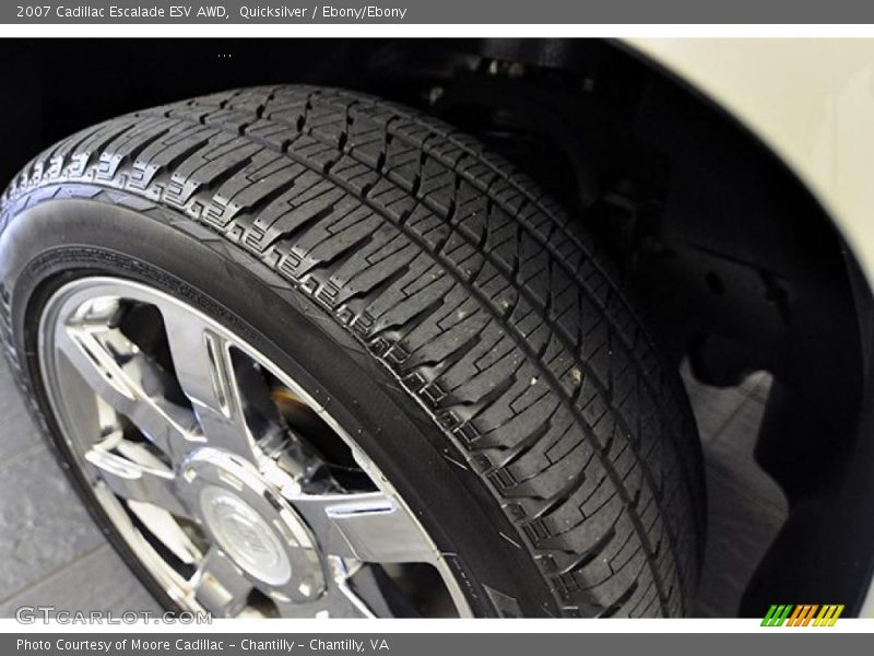 Quicksilver / Ebony/Ebony 2007 Cadillac Escalade ESV AWD