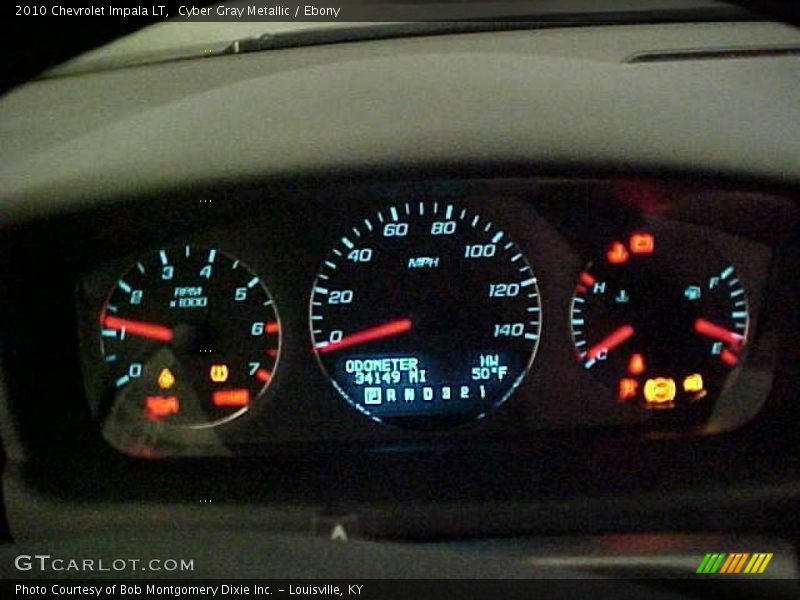 Cyber Gray Metallic / Ebony 2010 Chevrolet Impala LT