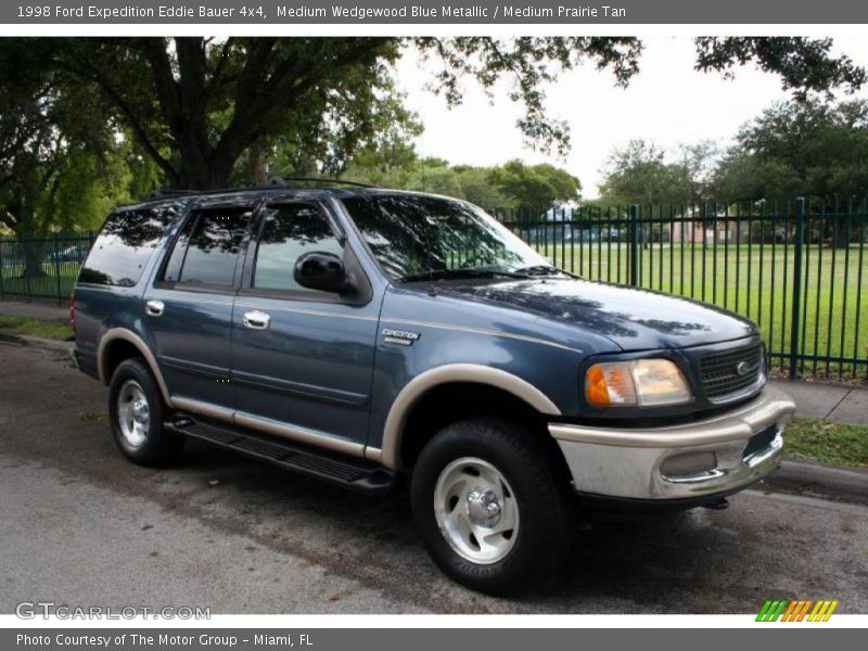 Medium Wedgewood Blue Metallic / Medium Prairie Tan 1998 Ford Expedition Eddie Bauer 4x4