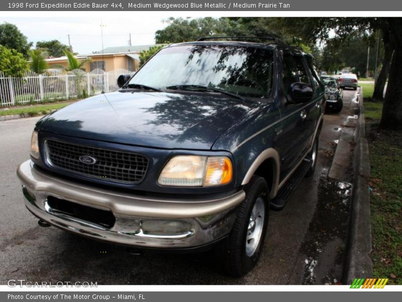 Medium Wedgewood Blue Metallic / Medium Prairie Tan 1998 Ford Expedition Eddie Bauer 4x4