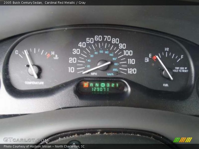 Cardinal Red Metallic / Gray 2005 Buick Century Sedan