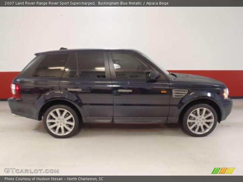 Buckingham Blue Metallic / Alpaca Beige 2007 Land Rover Range Rover Sport Supercharged