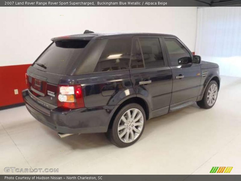 Buckingham Blue Metallic / Alpaca Beige 2007 Land Rover Range Rover Sport Supercharged