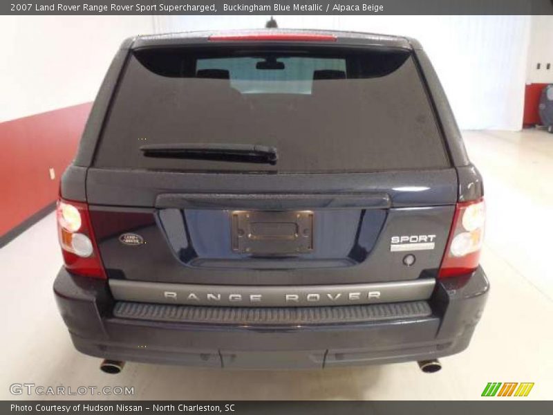 Buckingham Blue Metallic / Alpaca Beige 2007 Land Rover Range Rover Sport Supercharged