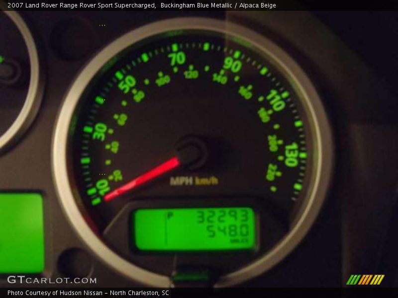 Buckingham Blue Metallic / Alpaca Beige 2007 Land Rover Range Rover Sport Supercharged