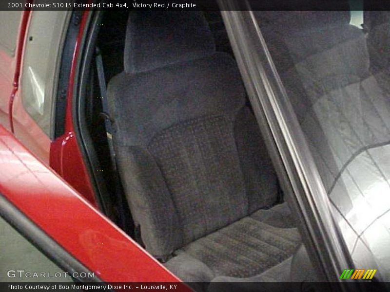 Victory Red / Graphite 2001 Chevrolet S10 LS Extended Cab 4x4
