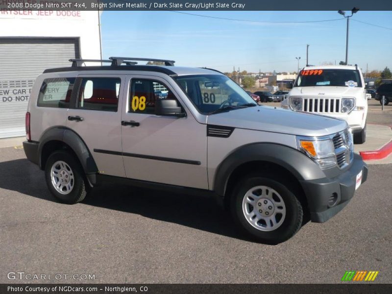 Bright Silver Metallic / Dark Slate Gray/Light Slate Gray 2008 Dodge Nitro SXT 4x4