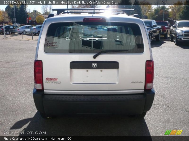 Bright Silver Metallic / Dark Slate Gray/Light Slate Gray 2008 Dodge Nitro SXT 4x4