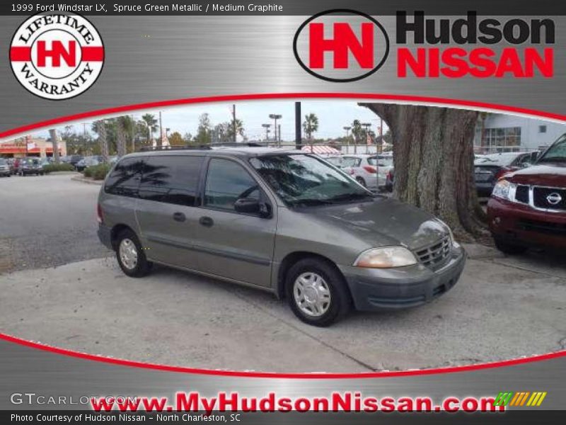 Spruce Green Metallic / Medium Graphite 1999 Ford Windstar LX