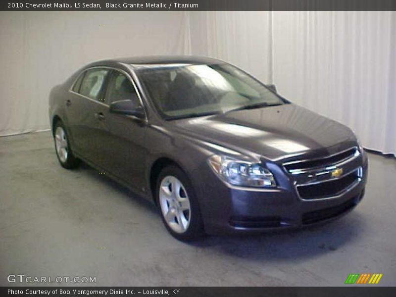 Black Granite Metallic / Titanium 2010 Chevrolet Malibu LS Sedan