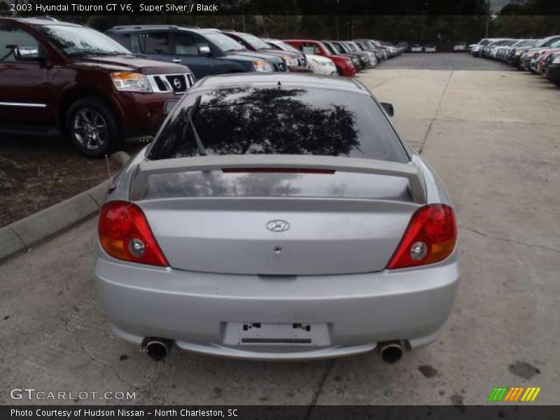 Super Silver / Black 2003 Hyundai Tiburon GT V6