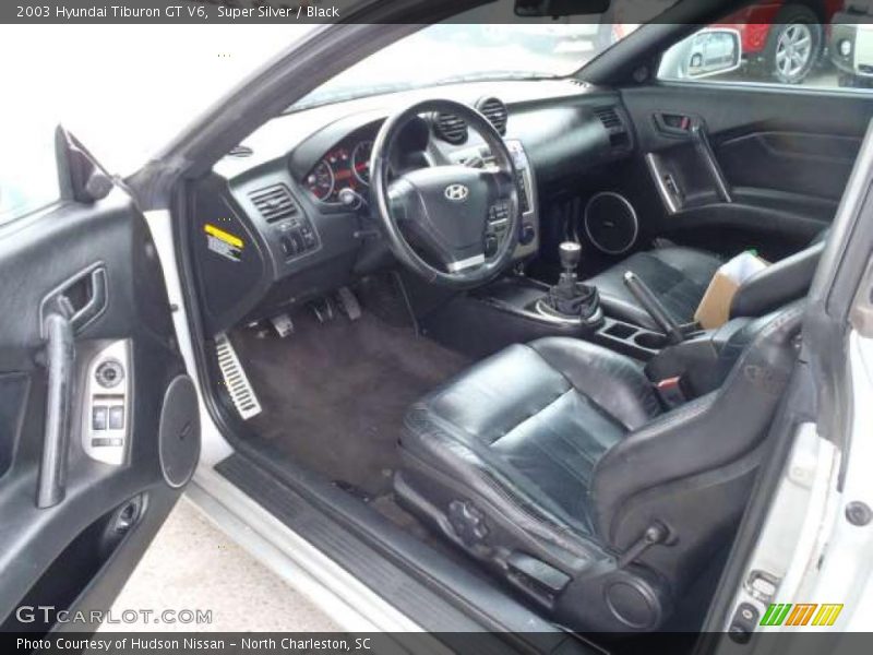 Super Silver / Black 2003 Hyundai Tiburon GT V6