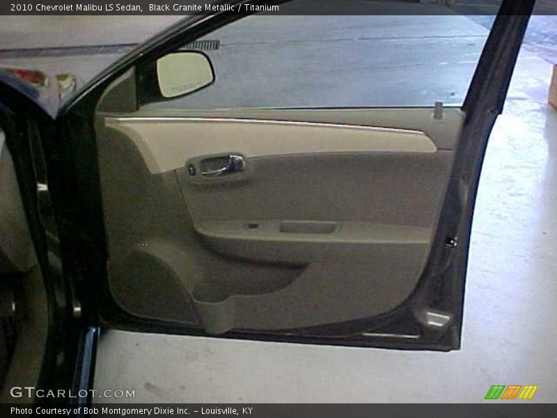 Black Granite Metallic / Titanium 2010 Chevrolet Malibu LS Sedan