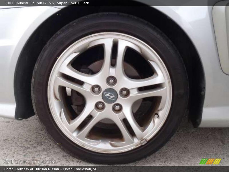 Super Silver / Black 2003 Hyundai Tiburon GT V6