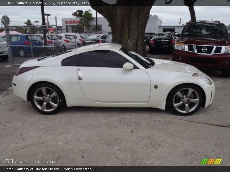 Super Silver / Black 2003 Hyundai Tiburon GT V6
