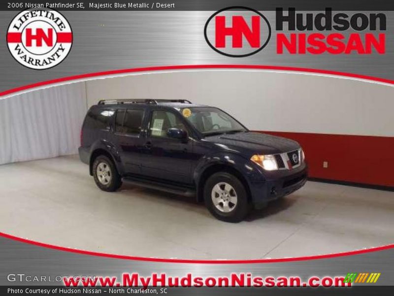 Majestic Blue Metallic / Desert 2006 Nissan Pathfinder SE