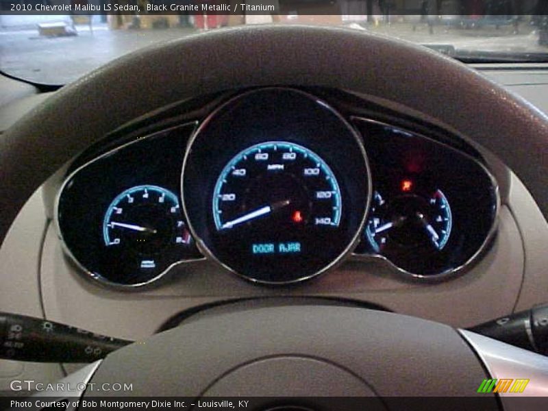 Black Granite Metallic / Titanium 2010 Chevrolet Malibu LS Sedan