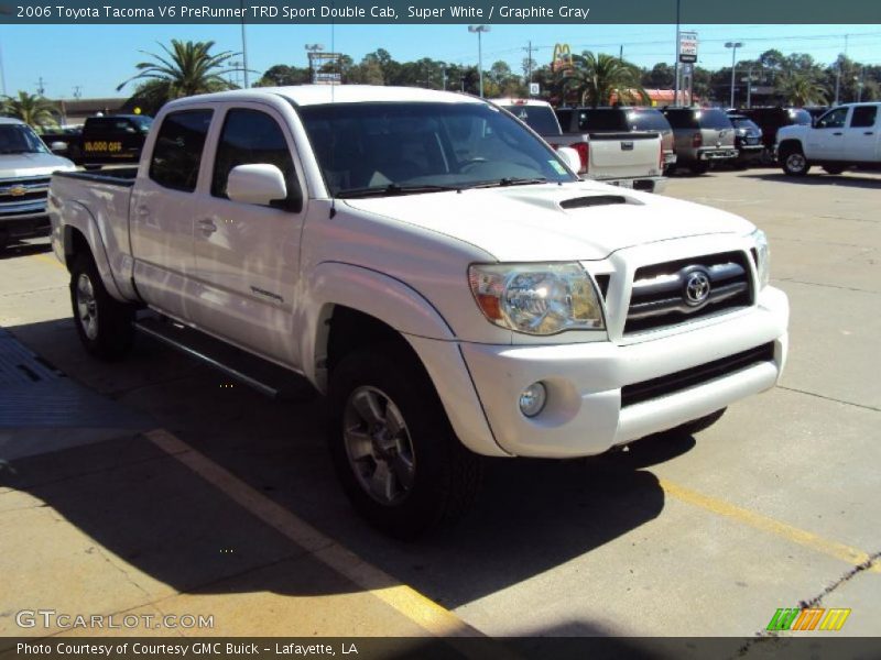 Super White / Graphite Gray 2006 Toyota Tacoma V6 PreRunner TRD Sport Double Cab