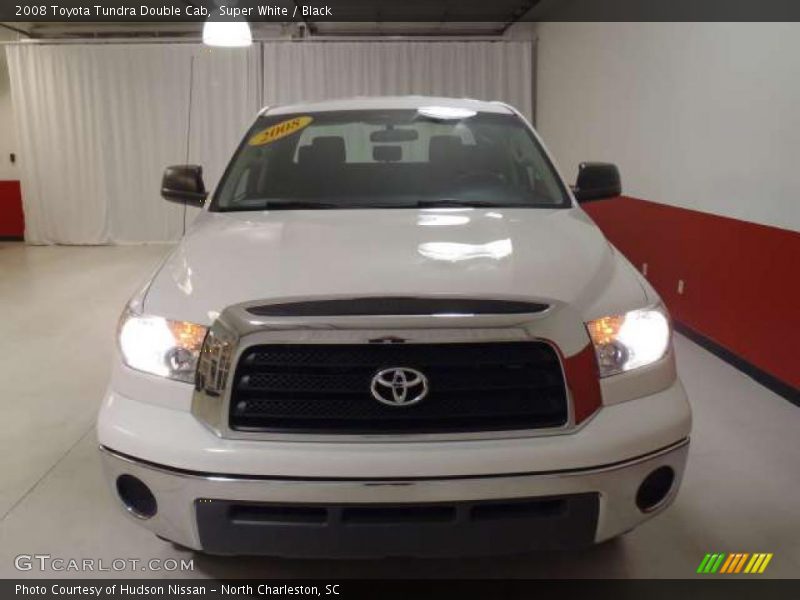 Super White / Black 2008 Toyota Tundra Double Cab