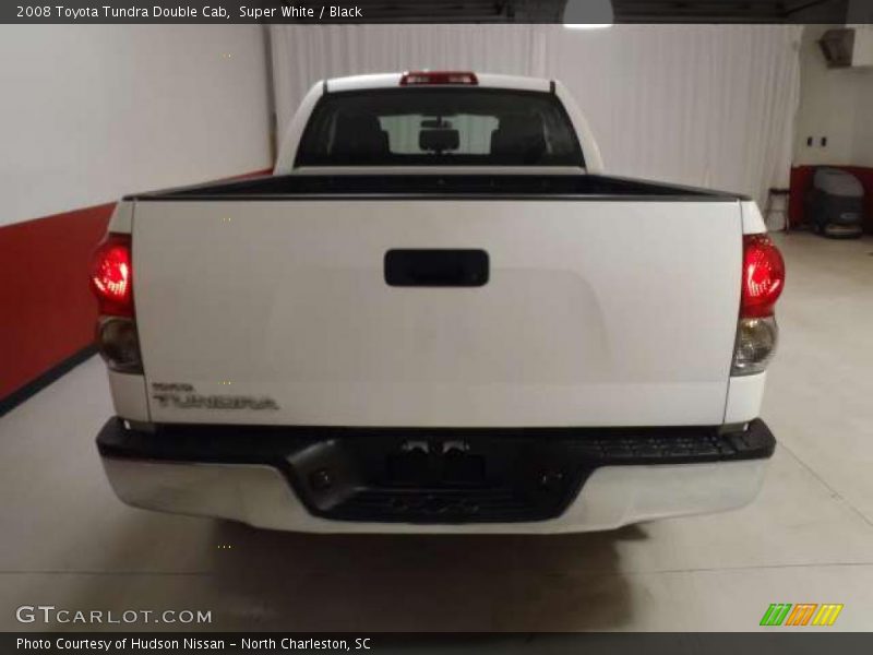 Super White / Black 2008 Toyota Tundra Double Cab