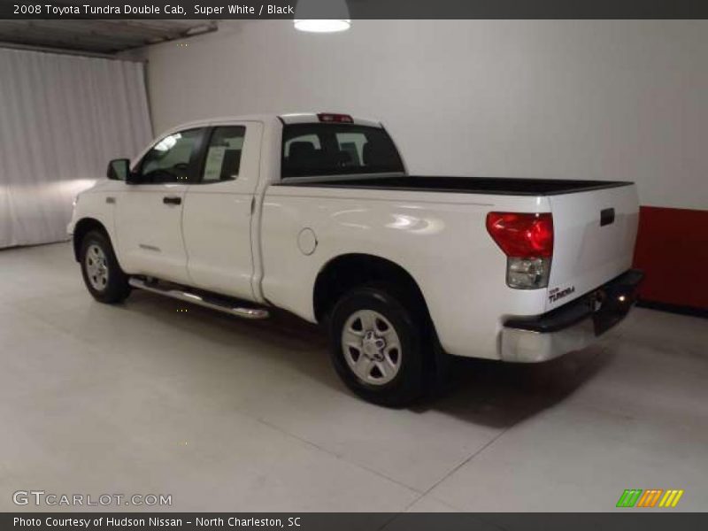 Super White / Black 2008 Toyota Tundra Double Cab