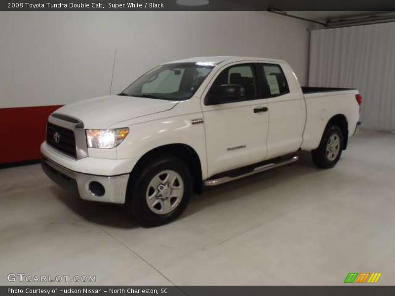 Super White / Black 2008 Toyota Tundra Double Cab