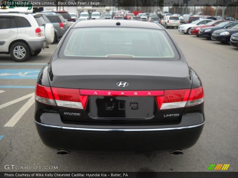 Black Onyx Pearl / Beige 2010 Hyundai Azera Limited