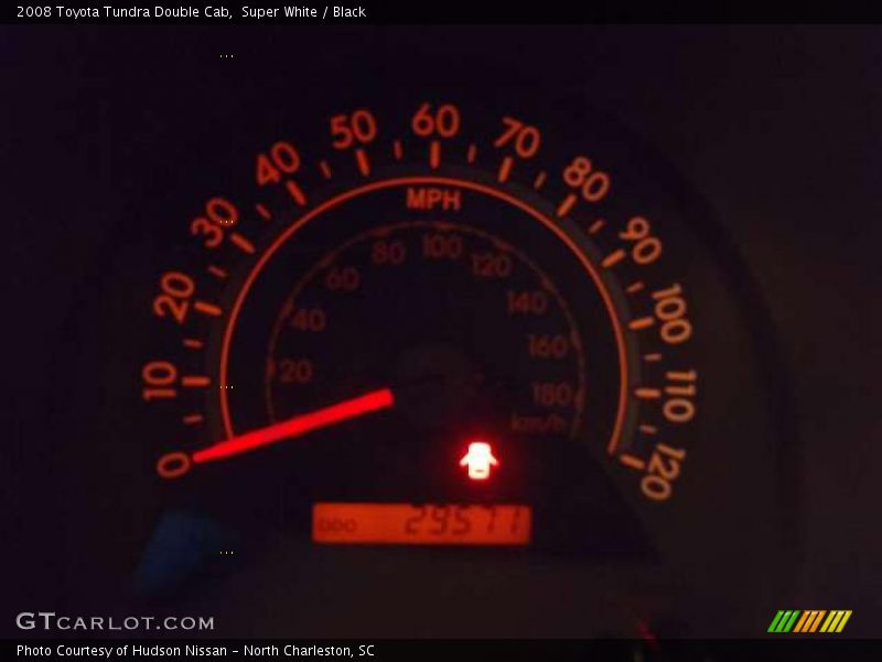 Super White / Black 2008 Toyota Tundra Double Cab