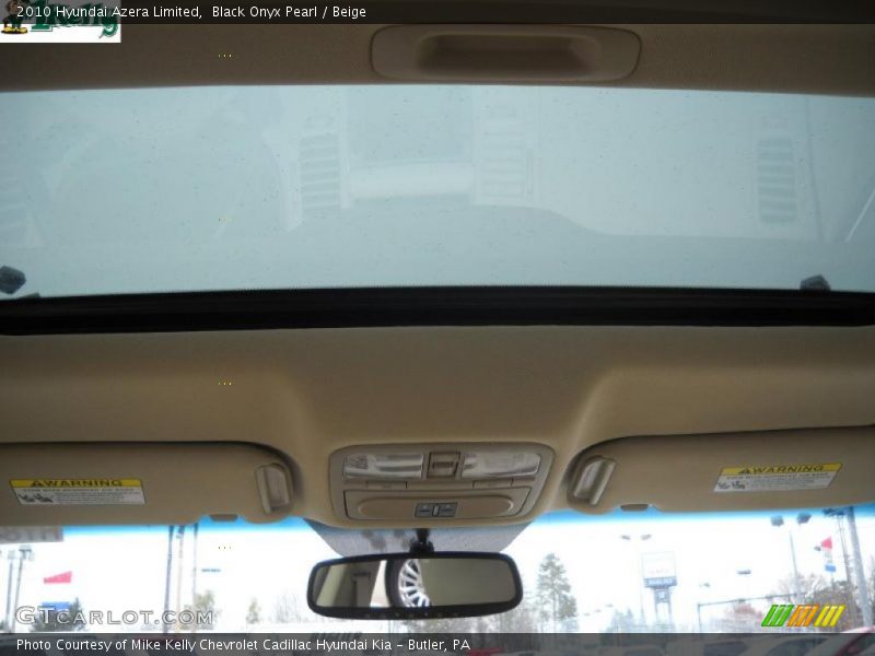 Black Onyx Pearl / Beige 2010 Hyundai Azera Limited