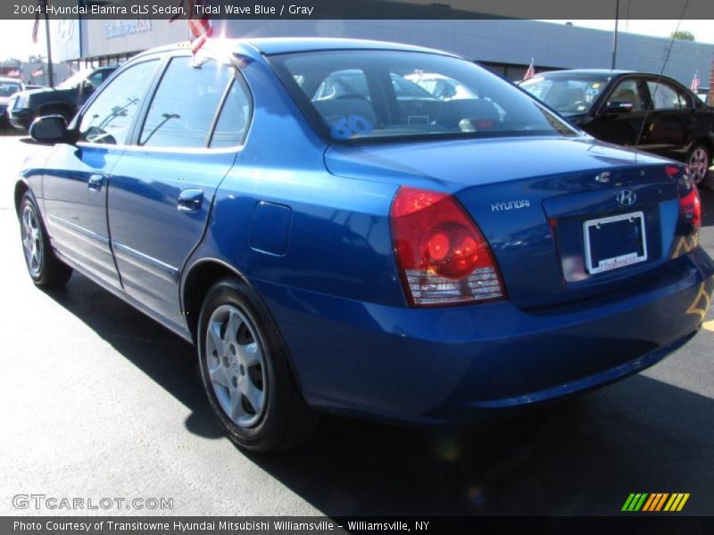 Tidal Wave Blue / Gray 2004 Hyundai Elantra GLS Sedan